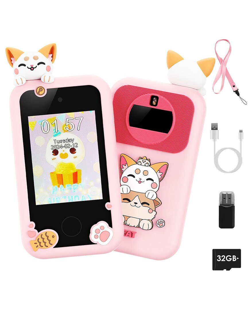 Fresh Fab Finds Kids Dual Camera Toy Smartphone In Pink