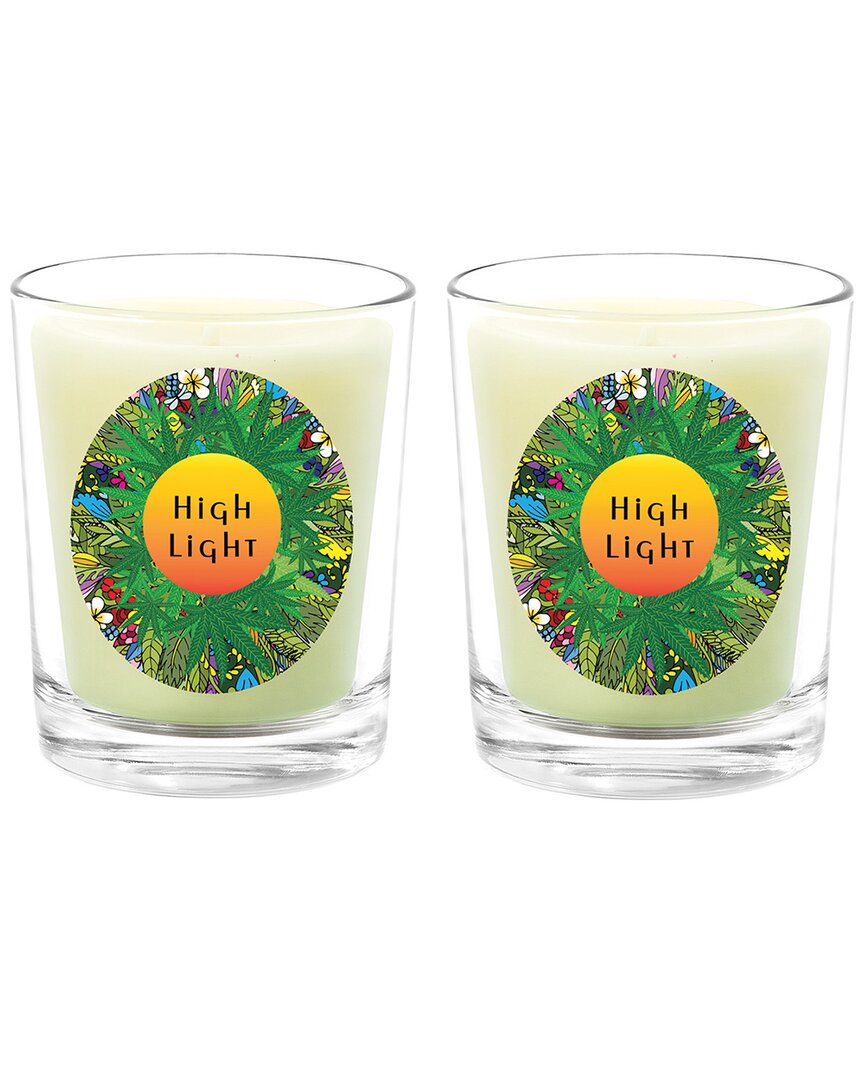 Qualitas High Light Two Scented Beeswax Candle Set In White