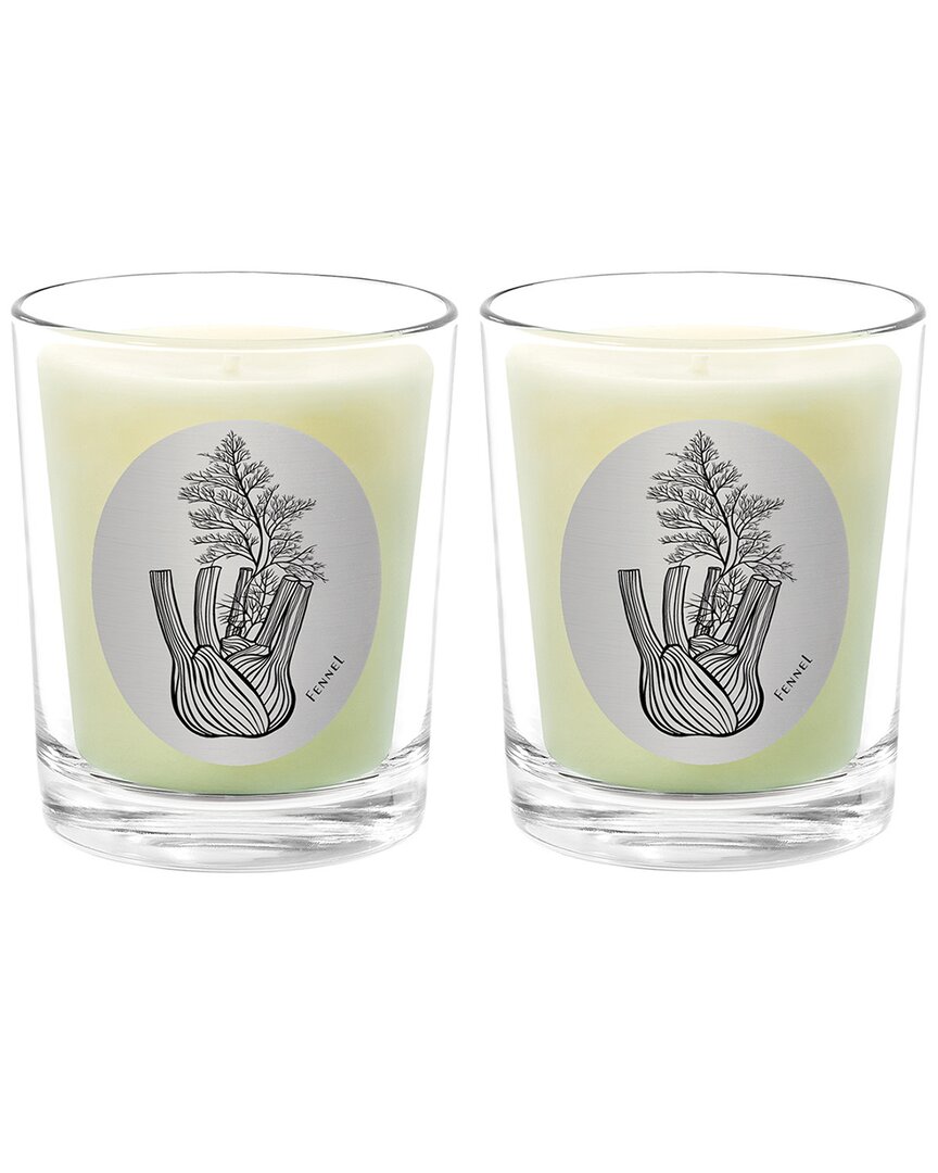 Qualitas Fennal Two Scented Beeswax Candle Set In White
