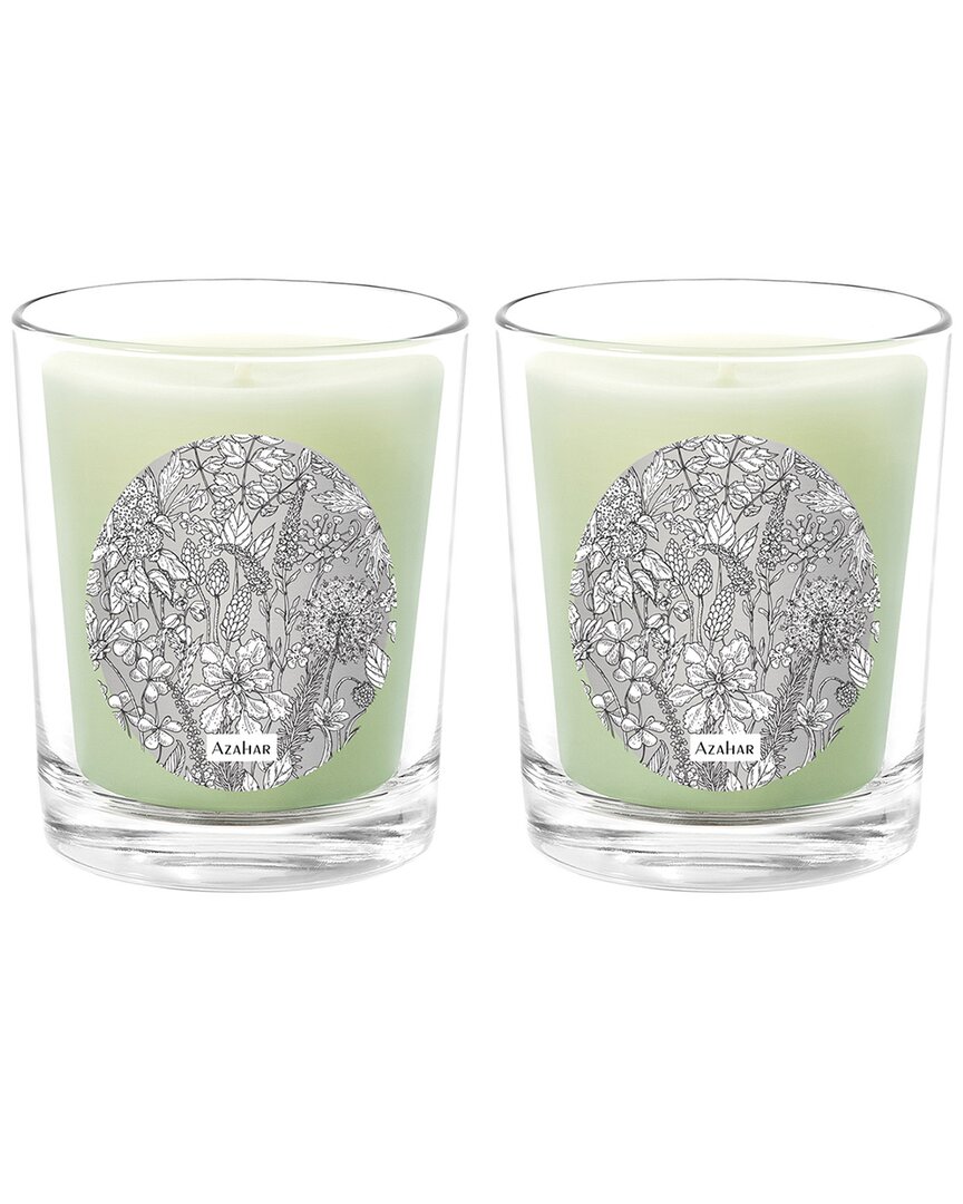 Qualitas Azahar Two Scented Beeswax Candle Set In White