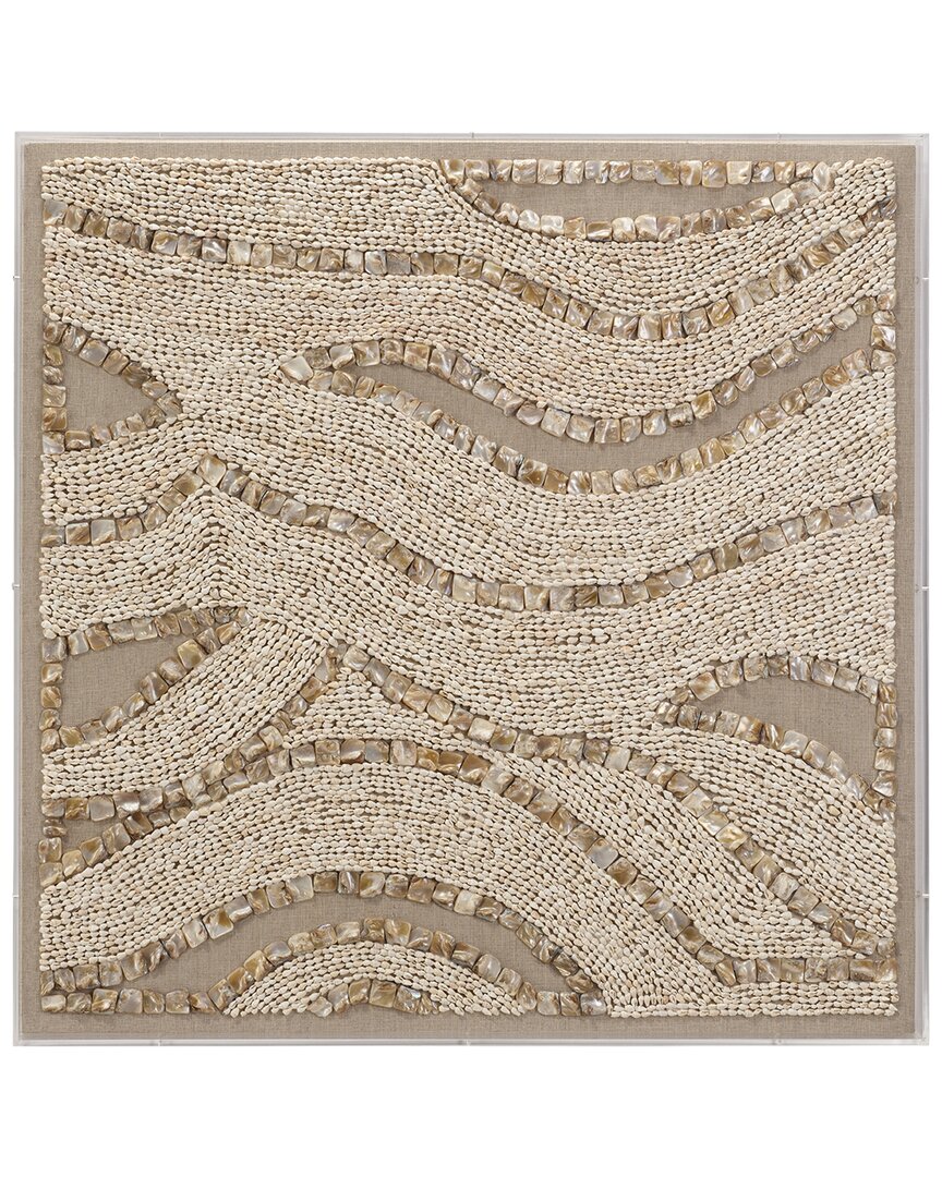 Jamie Young Big Wave Shell Wall Art In Natural