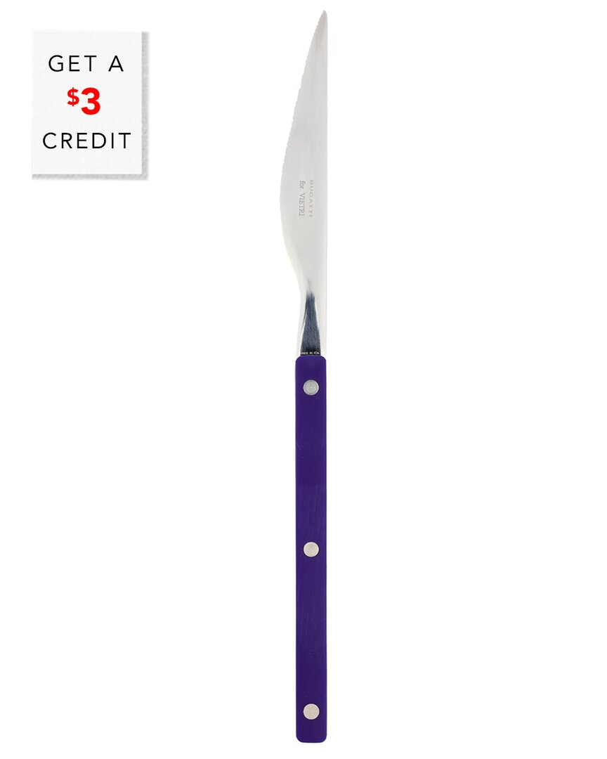 Vietri Pastello Place Knife In Purple