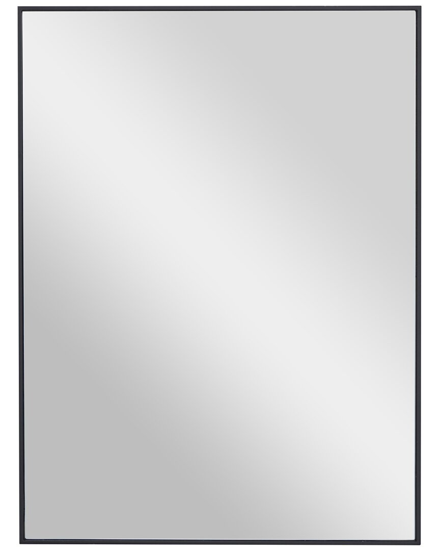 Peyton Lane Contemporary Rectangle Black Wood Wall Mirror