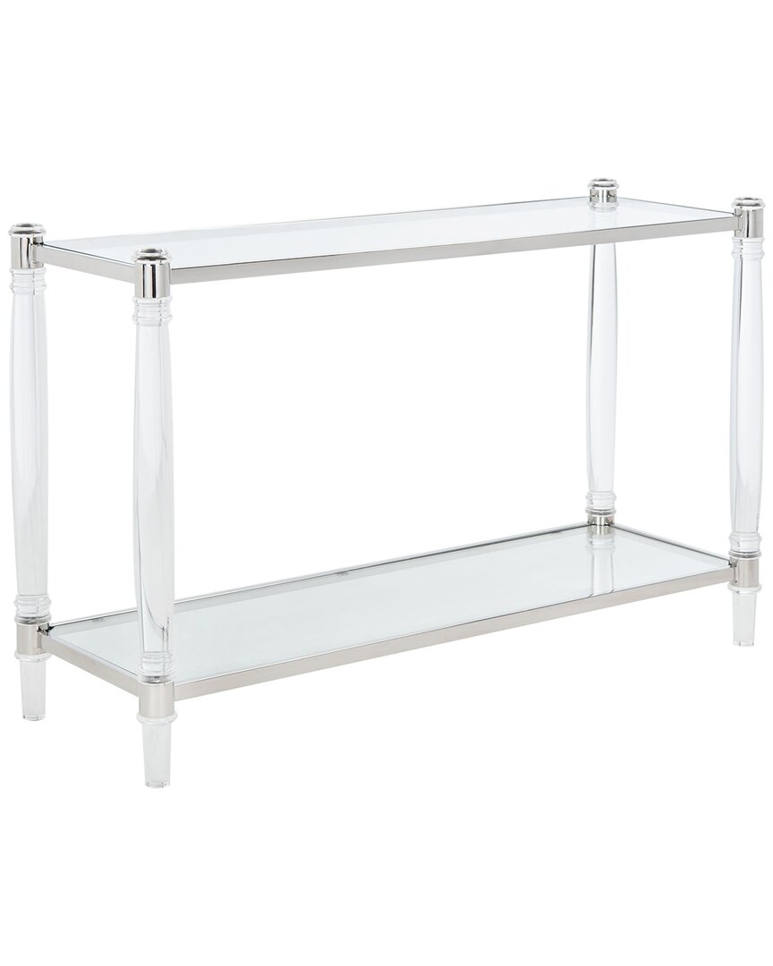 Safavieh Couture Isabelle Acrylic Console Table In Silver