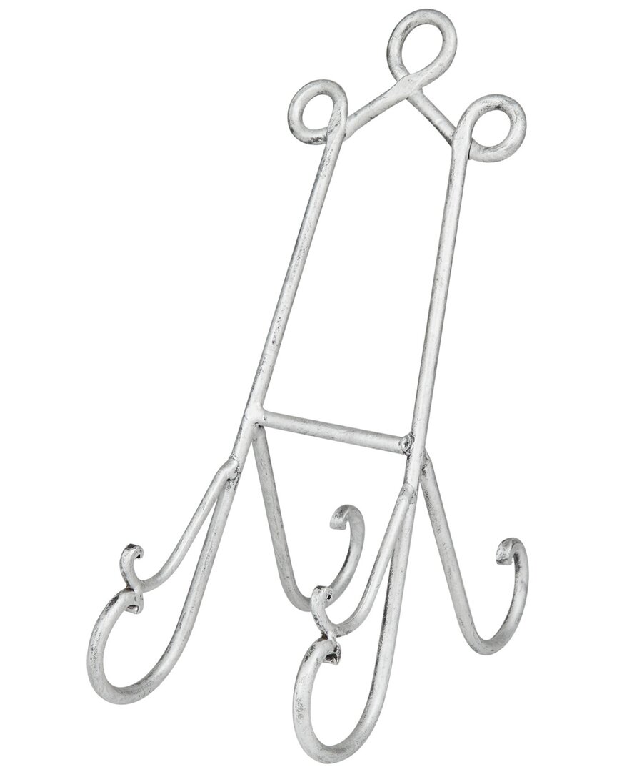 Peyton Lane Traditional Solid Gray Metal Easel