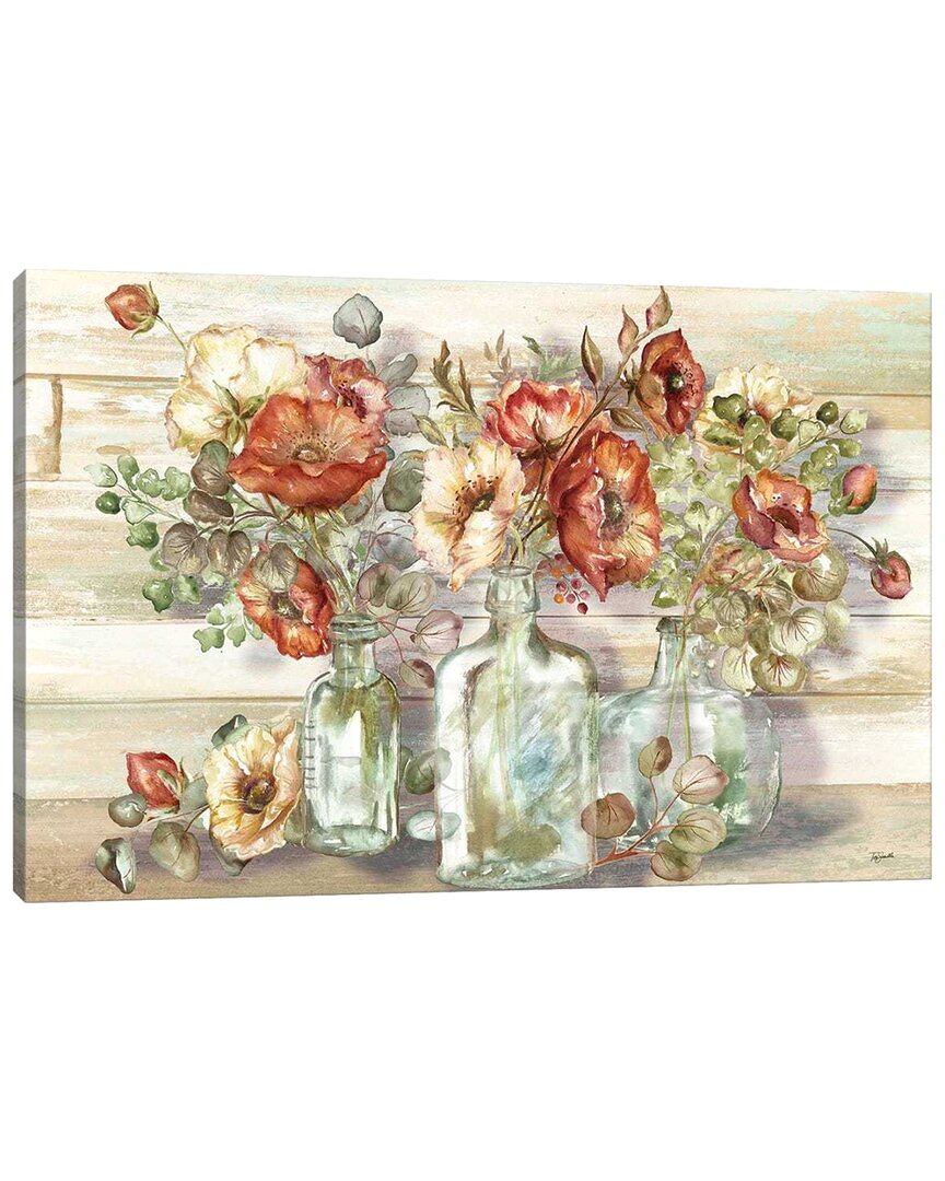 Shop Icanvas Spice Poppies And Eucalyptus In Bottles Landscape By Tre Sorelle Studios Wall Art