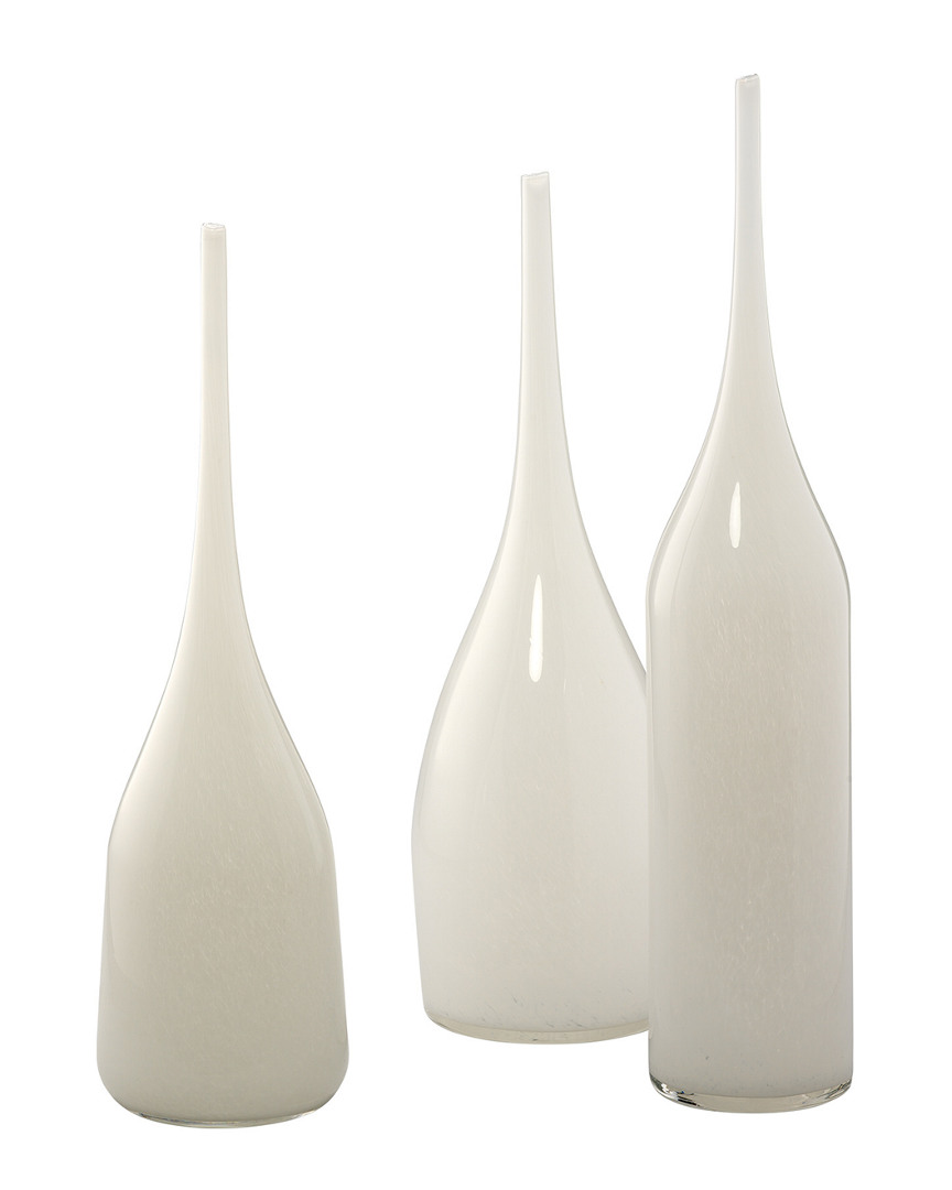 Jamie Young Set Of 3 Pixie Vases In White