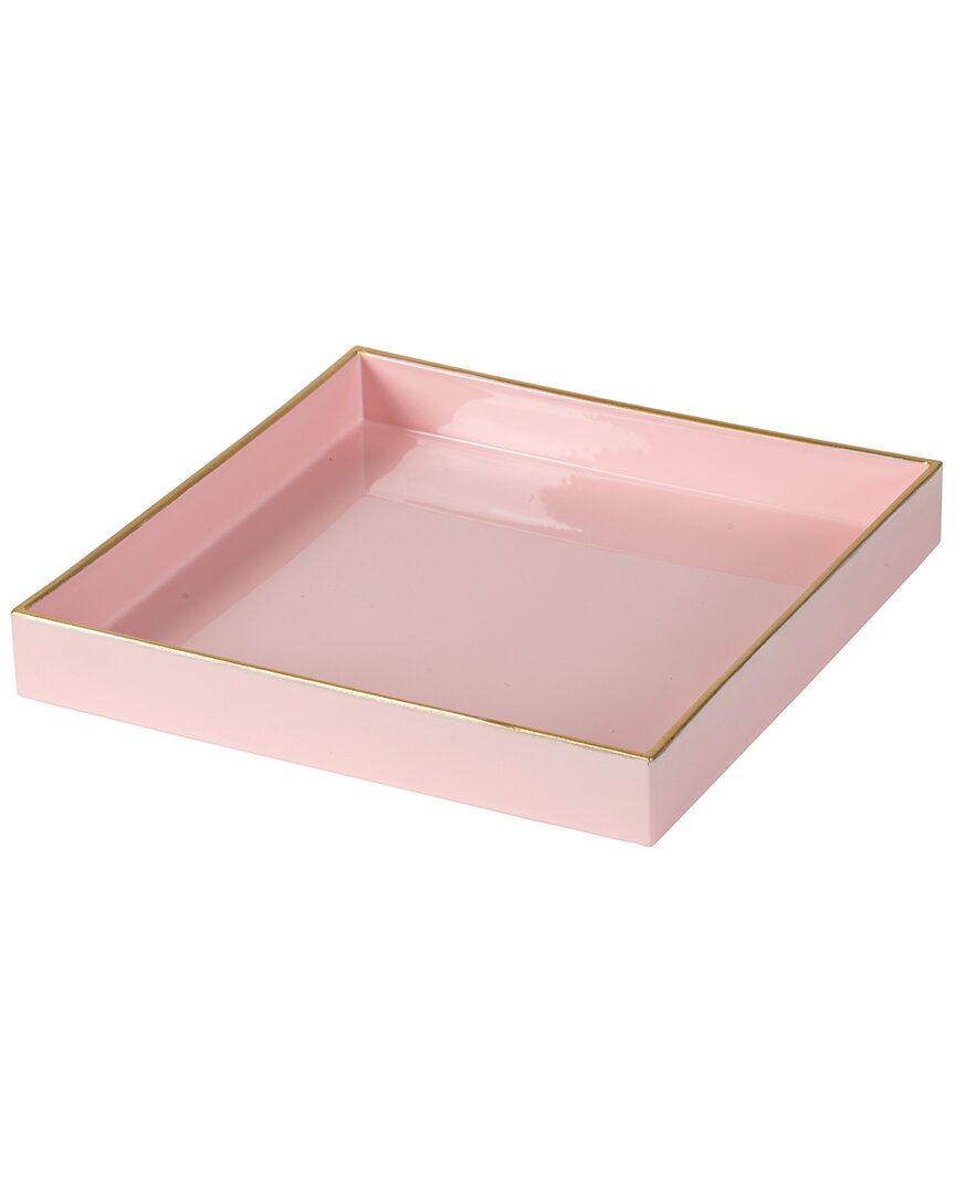 R16 Pink Square Decorative Tray