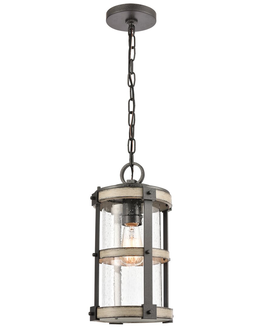 Artistic Home & Lighting Artistic Home Crenshaw 8'' Wide 1-light Outdoor Pendant In Silver