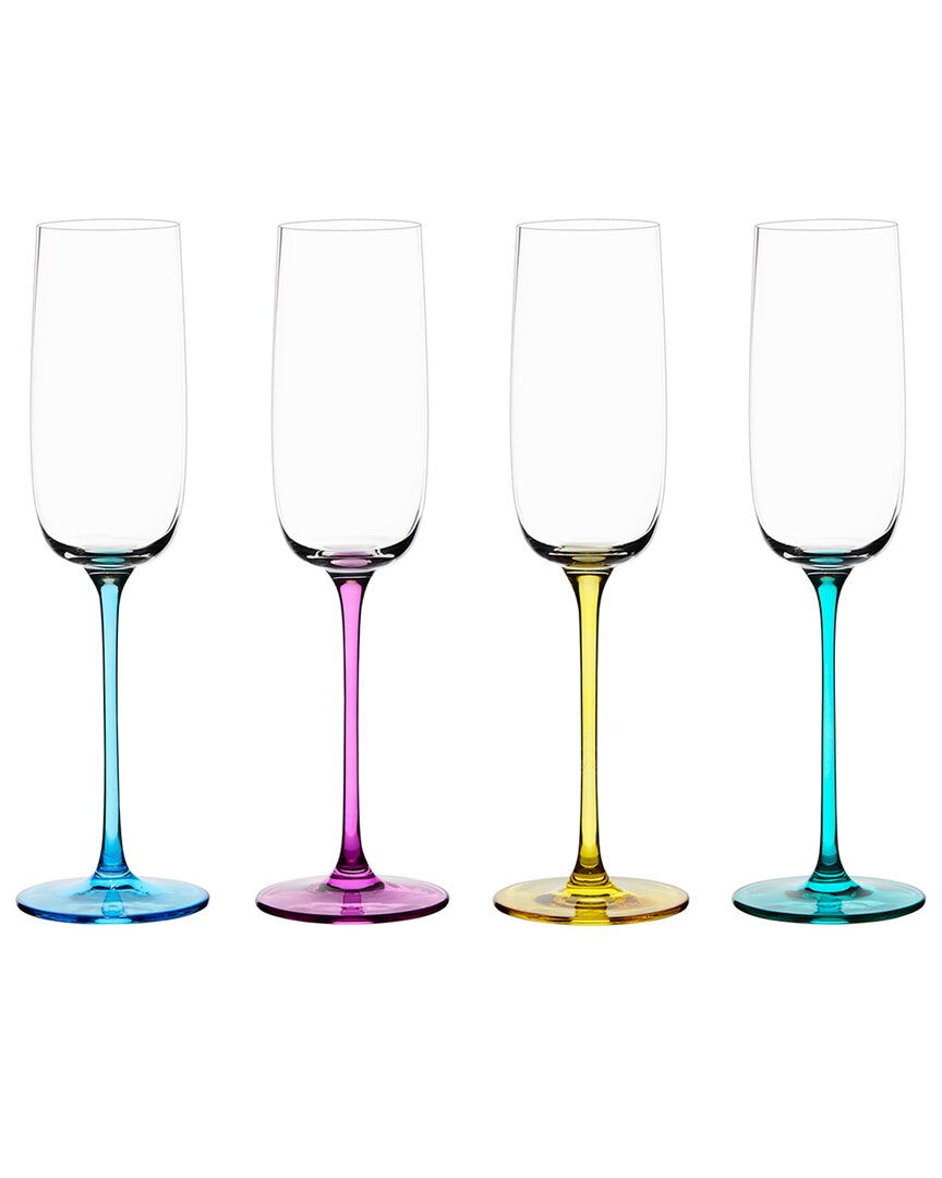 Anton Studio Designs Set Of 4 Gala Champagne Flutes