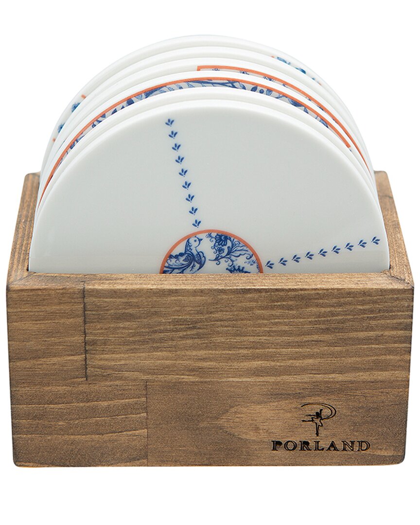 Porland Folksy 6pc Coaster Set