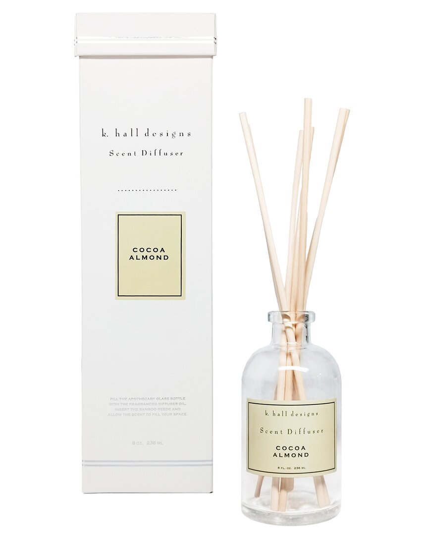 K. Hall Designs Cocoa Almond Diffuser Kit In Clear