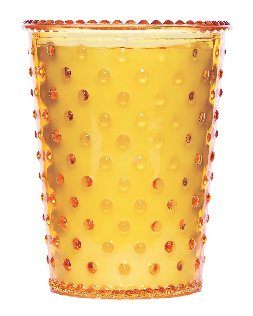 Simpatico Pina Colada Hobnail Glass Candle In Yellow