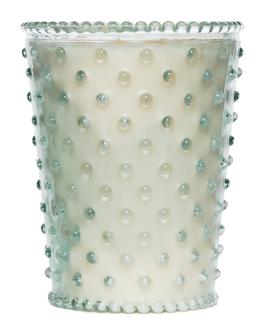 Simpatico Scotch Pine Hobnail Glass Candle In Clear