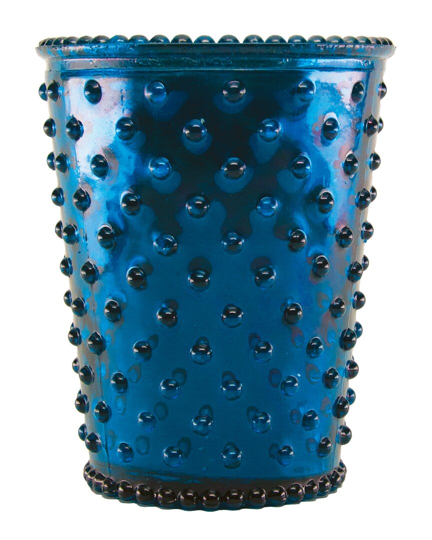 Simpatico Winter Frost Limited Edition Hobnail Glass Candle In Silver