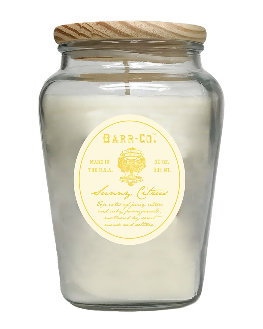 Barr-co. Sweet Amber Vase Candle In Clear