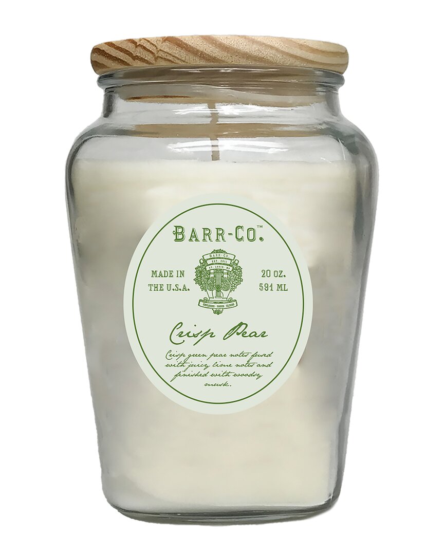 Barr-co. Crisp Pear Vase Candle In Clear