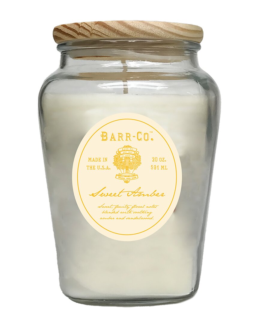 Shop Barr-co. Sweet Amber Vase Candle In Clear