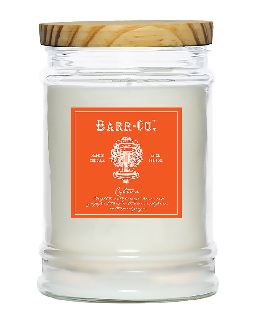 Barr-co. Citron Tumbler Candle In Clear