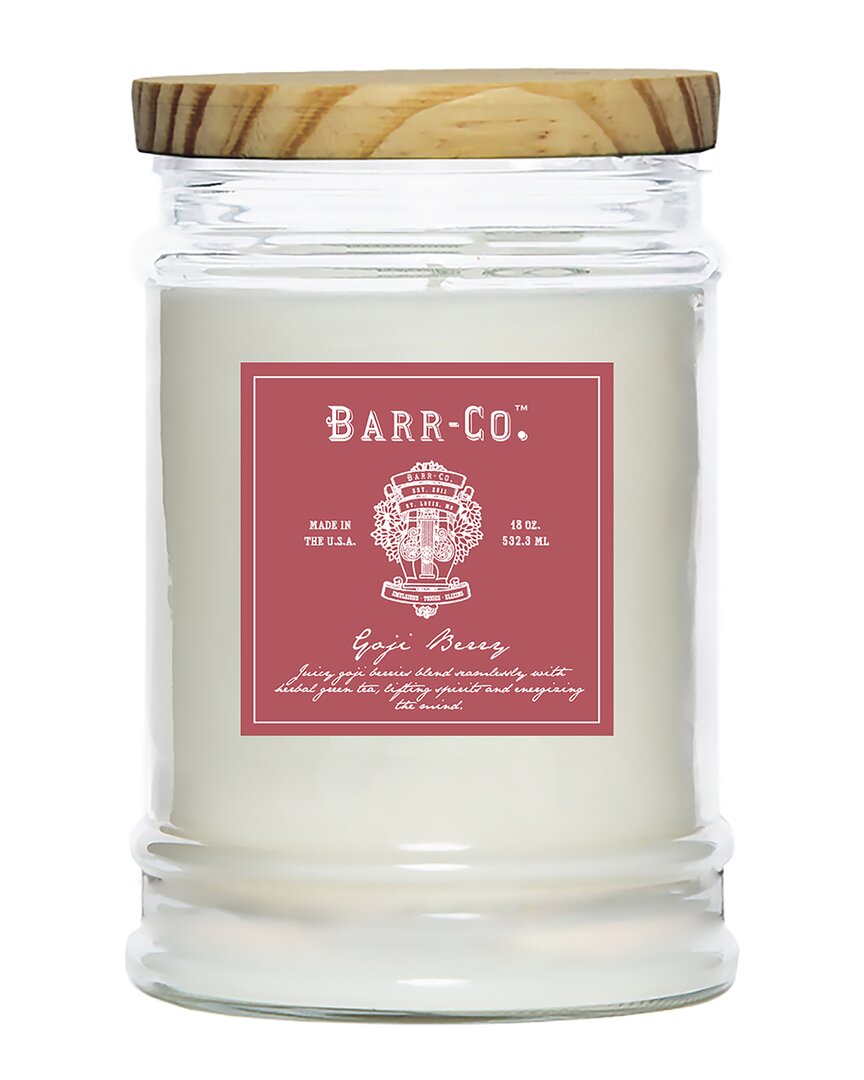 Barr-co. Goji Berry Tumbler Candle In Clear