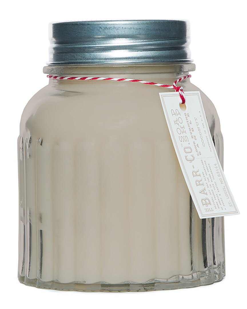 Barr-co. Soap Shop Coconut Apothecary Jar Candle In Grey