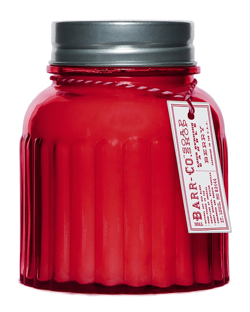 Barr-co. Soap Shop Berry Apothecary Jar Candle In Red
