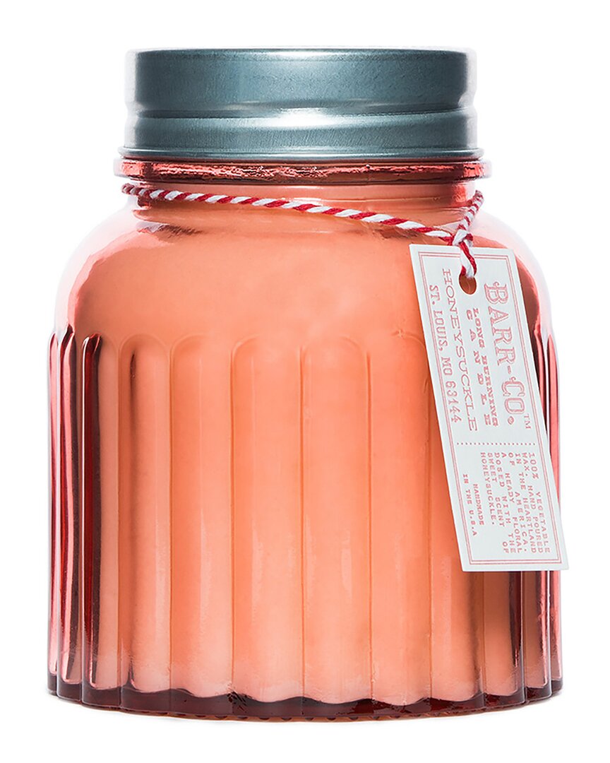 Barr-co. Soap Shop Honeysuckle Apothecary Jar Candle In Pink