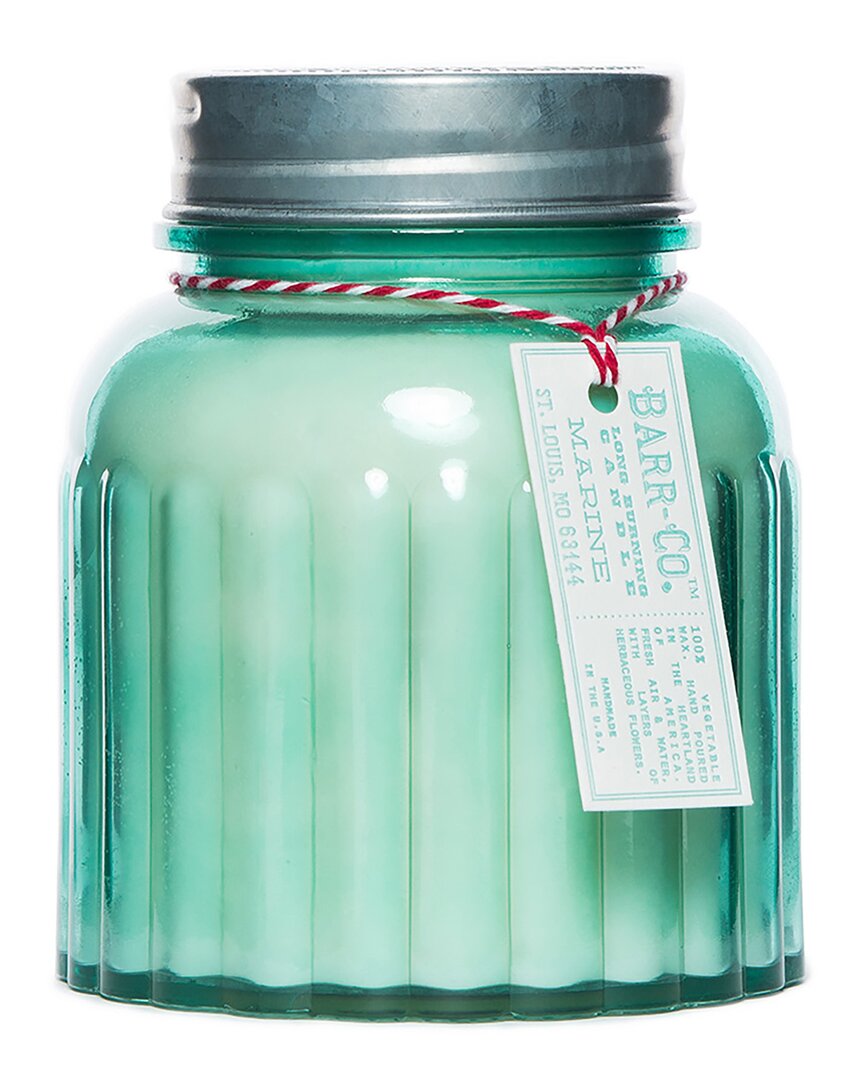 Barr-co. Soap Shop Marine Apothecary Jar Candle In Aqua