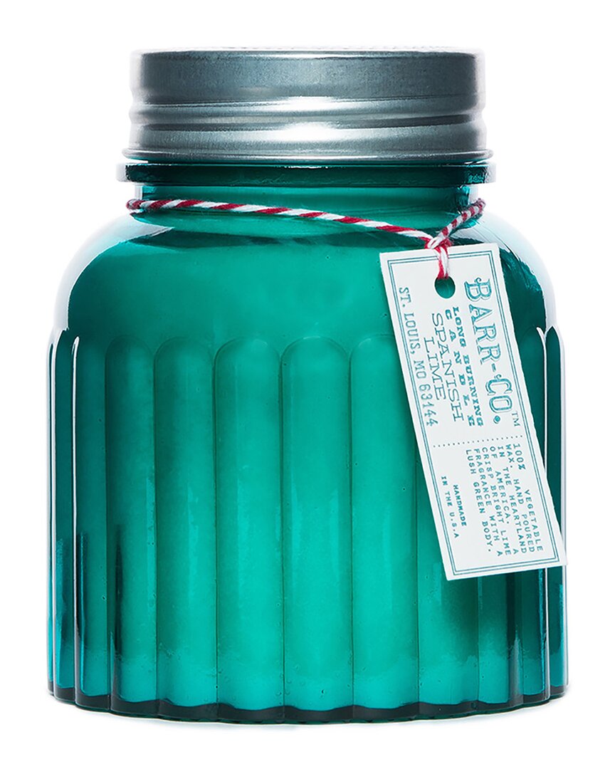 Barr-co. Soap Shop Spanish Lime Apothecary Jar Candle In Teal