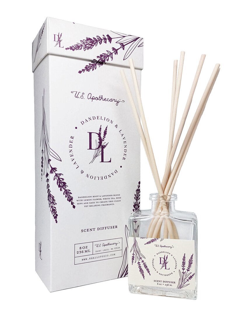 U.s. Apothecary Dandelion & Lavender Diffuser Kit In Clear