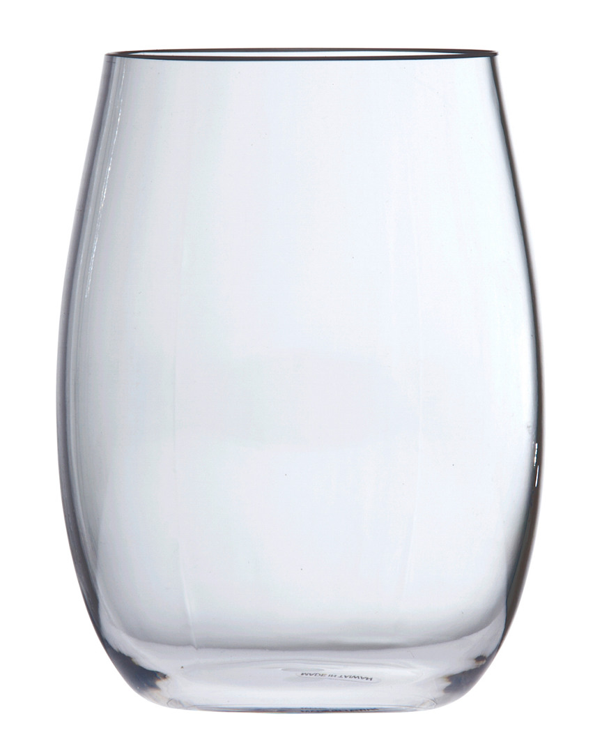 Fortessa Outside Set Of 6 Stemless White Wine Glasses