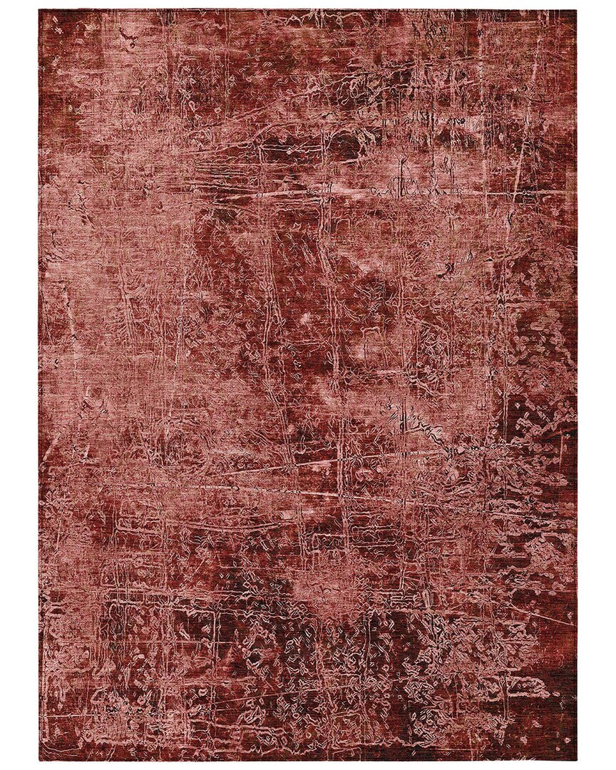 Addison Rugs Chantille Polyester Indoor/outdoor Washable Rug In Red