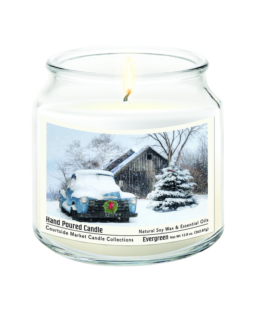 Courtside Market Wall Decor Courtside Market Christmas On The Farm Hand-poured Soy Wax Candle In Multi