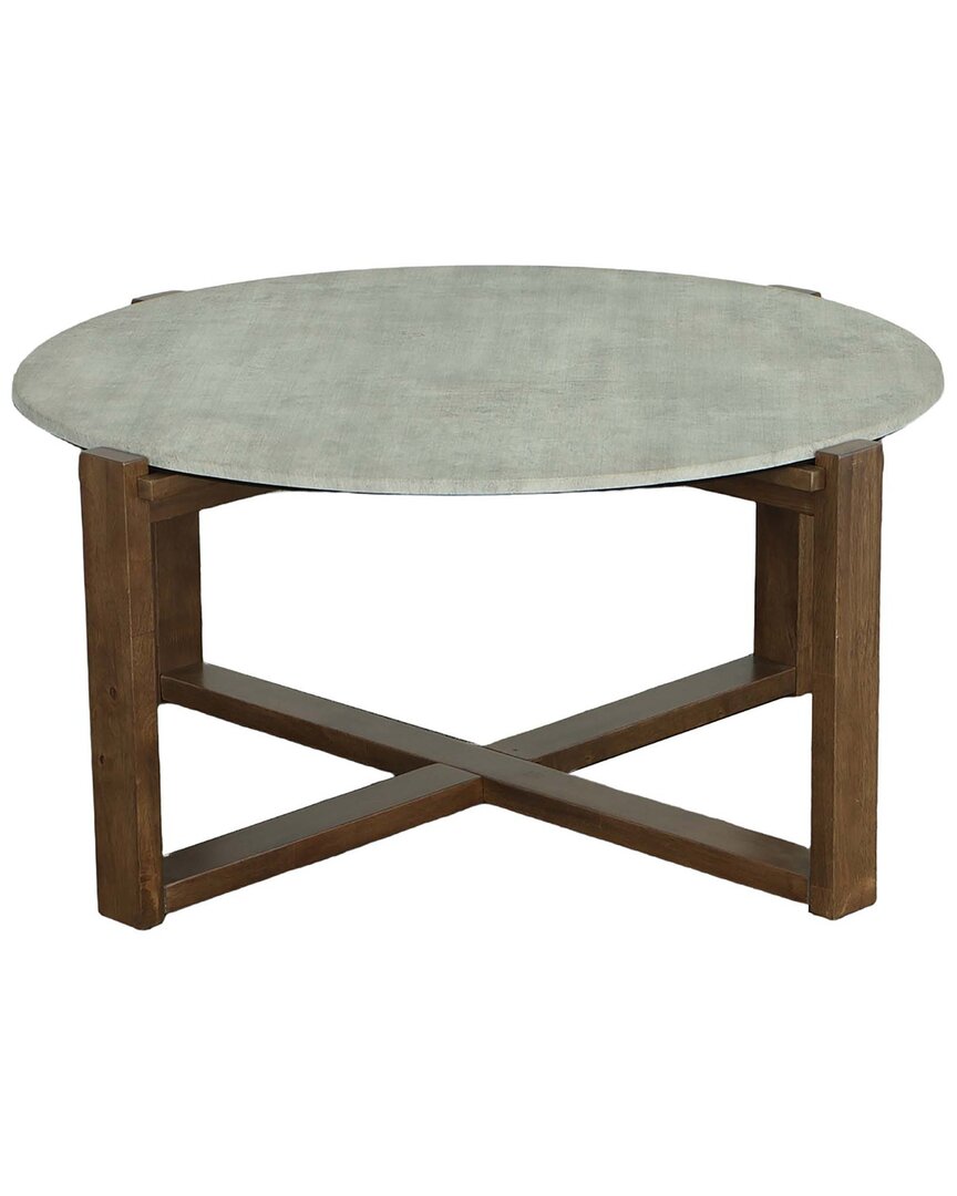 Progressive Furniture Round Cocktail Table In Brown