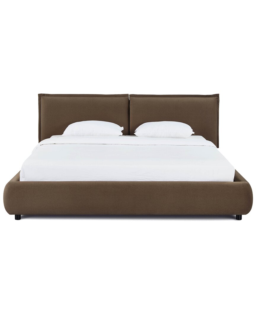 Tov Furniture Mel Faux Mohair Bed In Brown