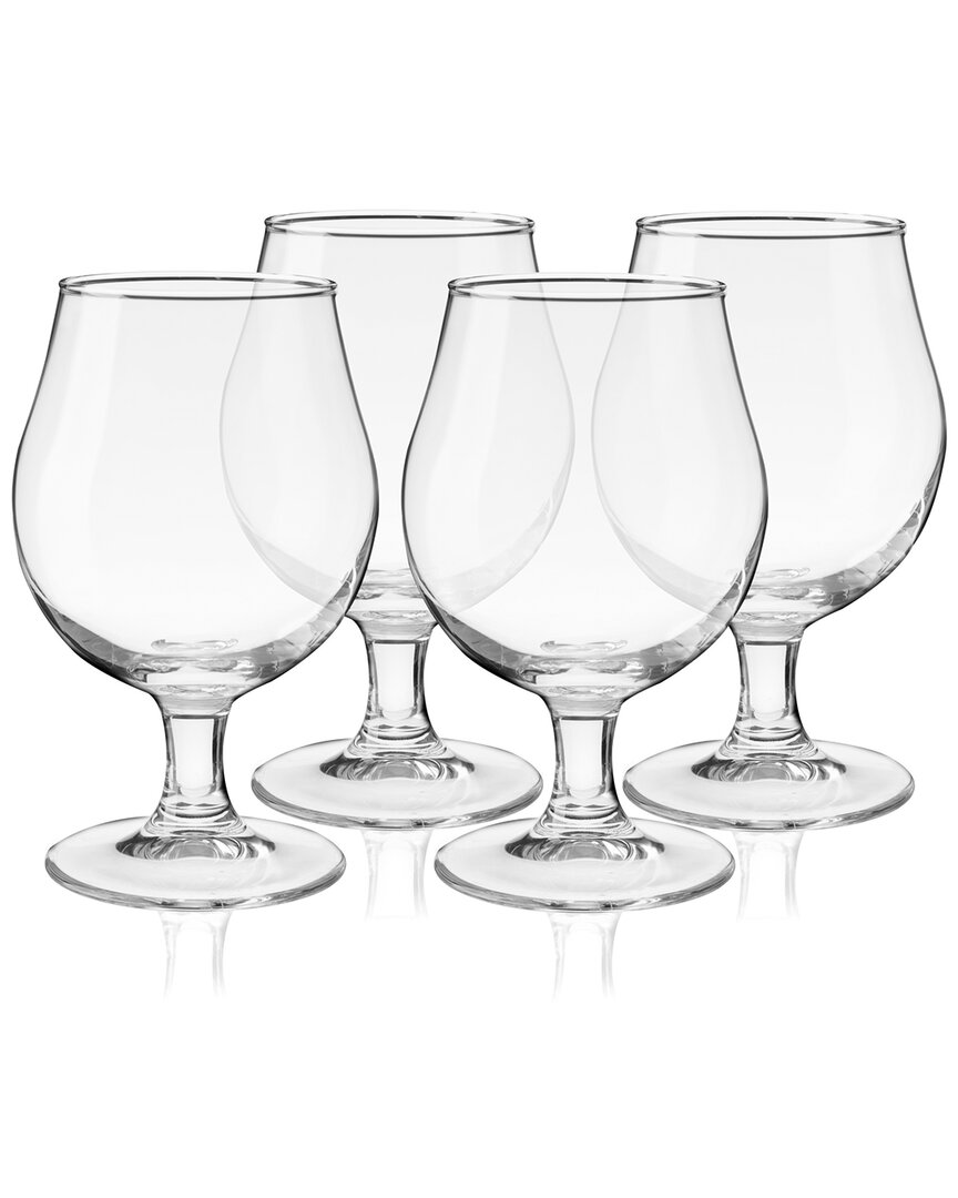 True Set Of 4 Beer Tulip Glasses
