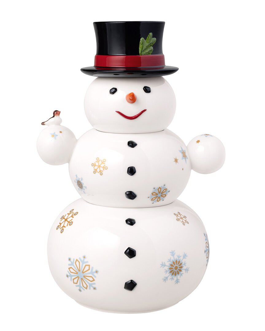 Villeroy & Boch Christmas Toy Memory Stacking Snowman Jar