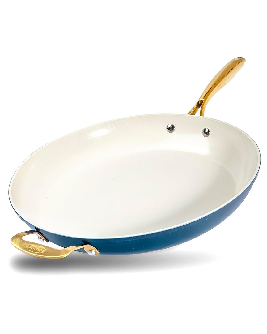 Gotham Steel 14in Ultra Nonstick Ceramic Family Pan With Helper Handle
