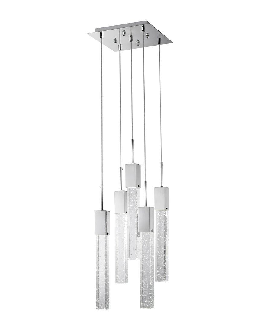 Finesse Decor Sparkling Night Chandelier In Silver
