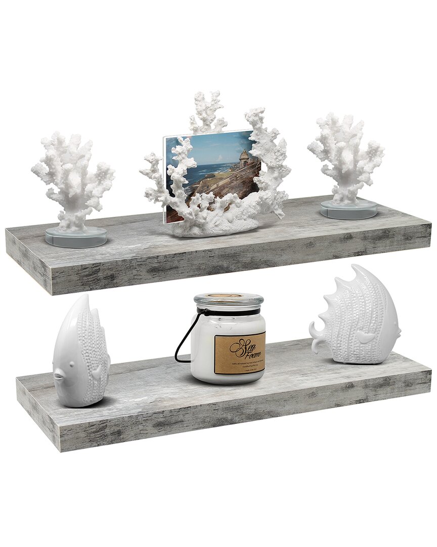 Sorbus Wood Floating Wall Shelf