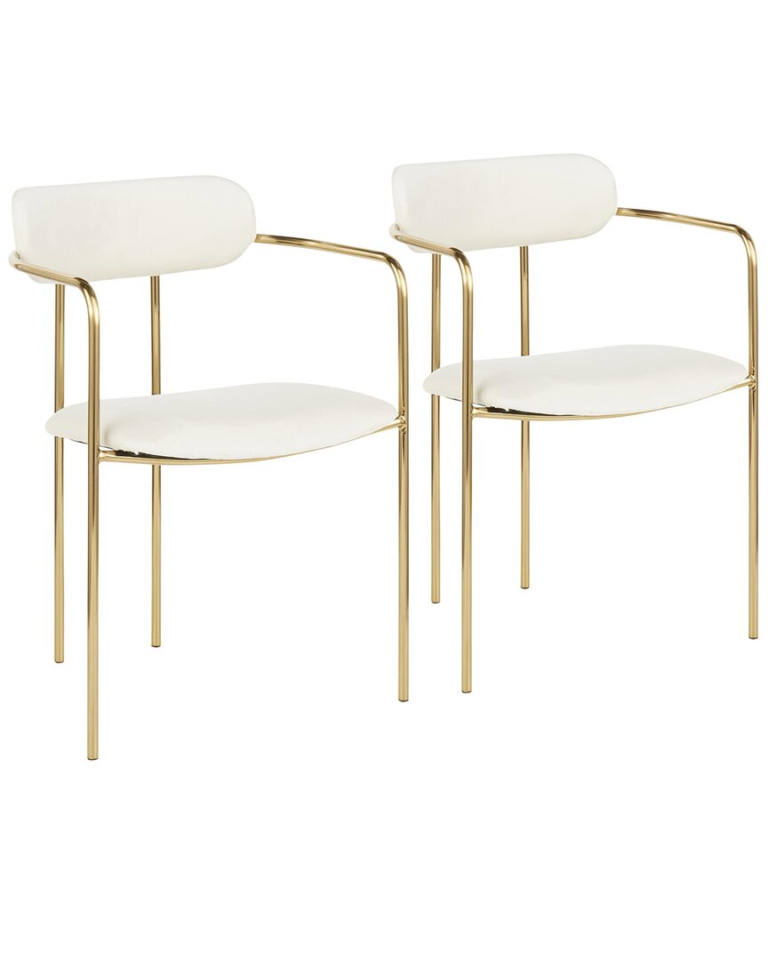 Lumisource Set Of 2 Demi Chairs In Gold