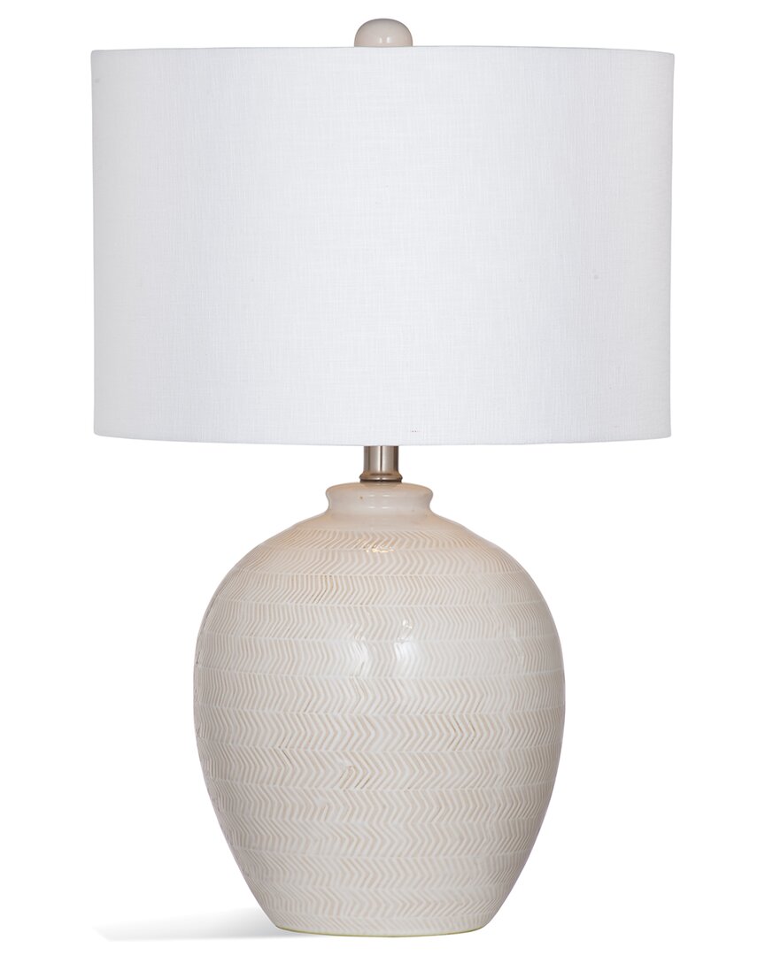 Bassett Mirror Ellen Table Lamp In White