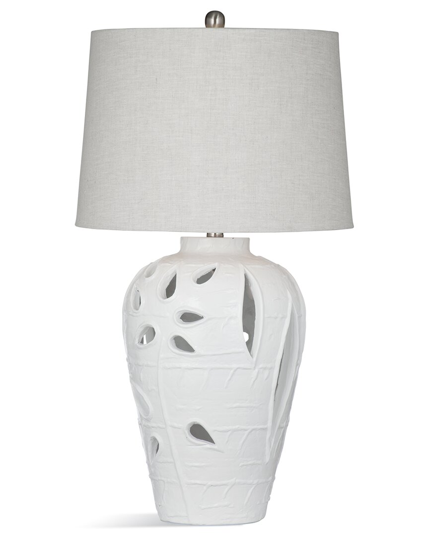 Bassett Mirror Amur Table Lamp In White