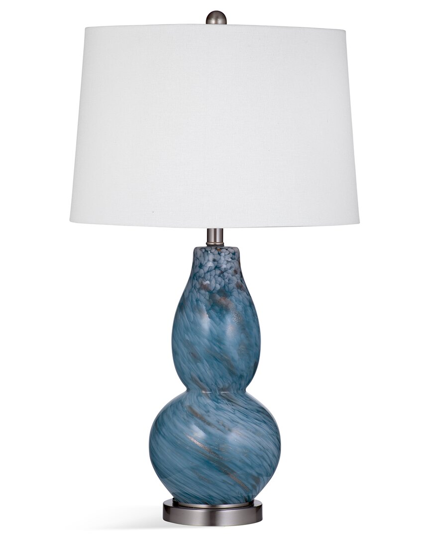 Bassett Mirror Curves Table Lamp In Blue