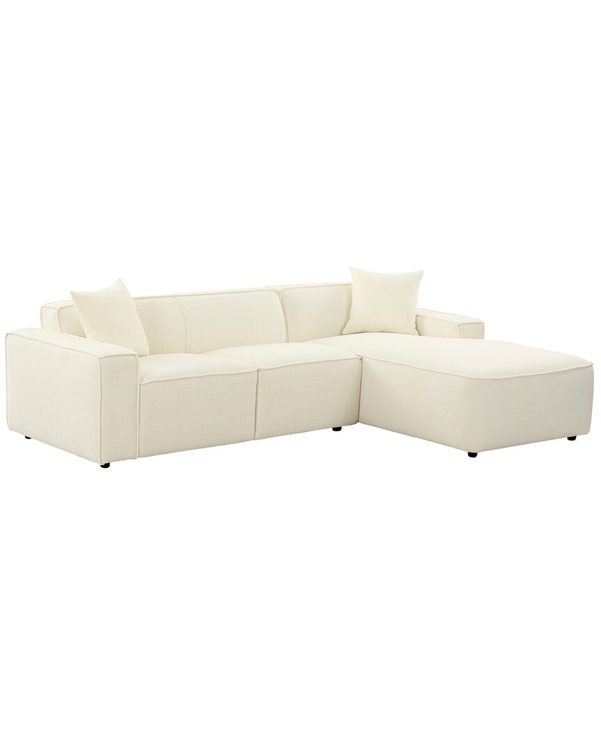 Tov Furniture Olafur Linen Sectional - Raf In Cream