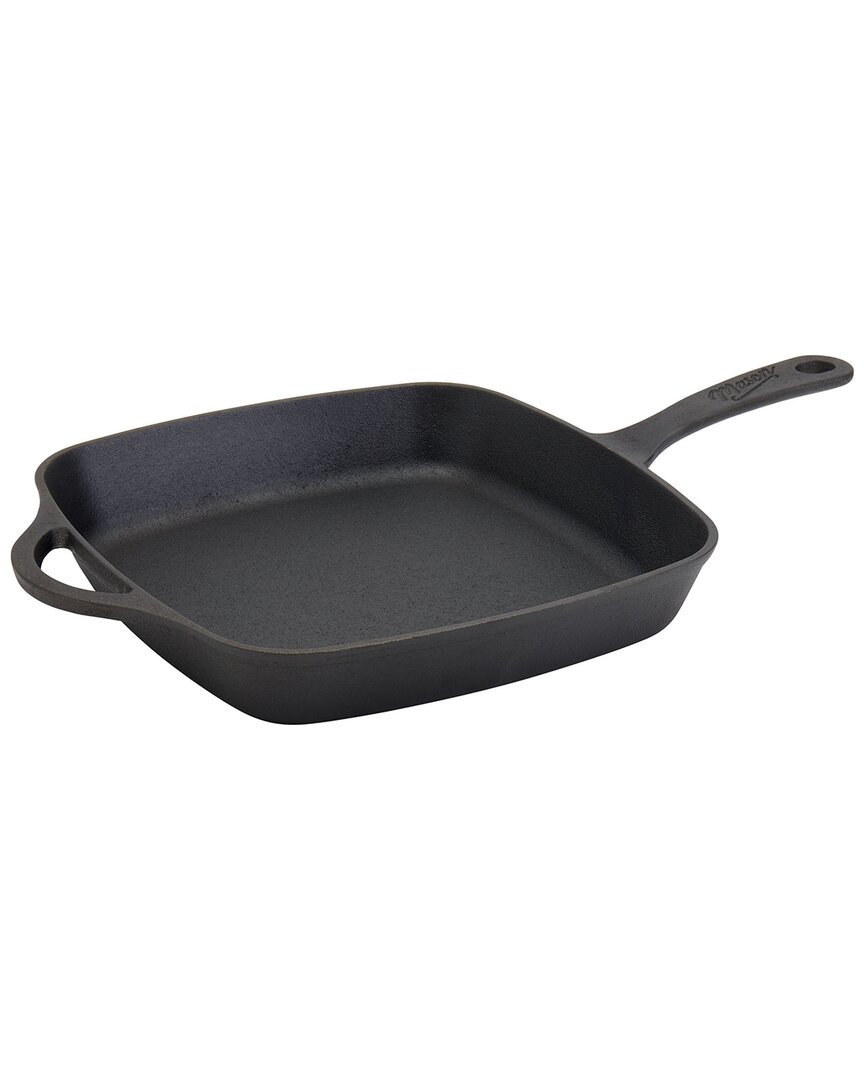 Mason Craft & More Mason Craft And More 11 Cast Iron Square Fry Pan With Assist Handle In Black