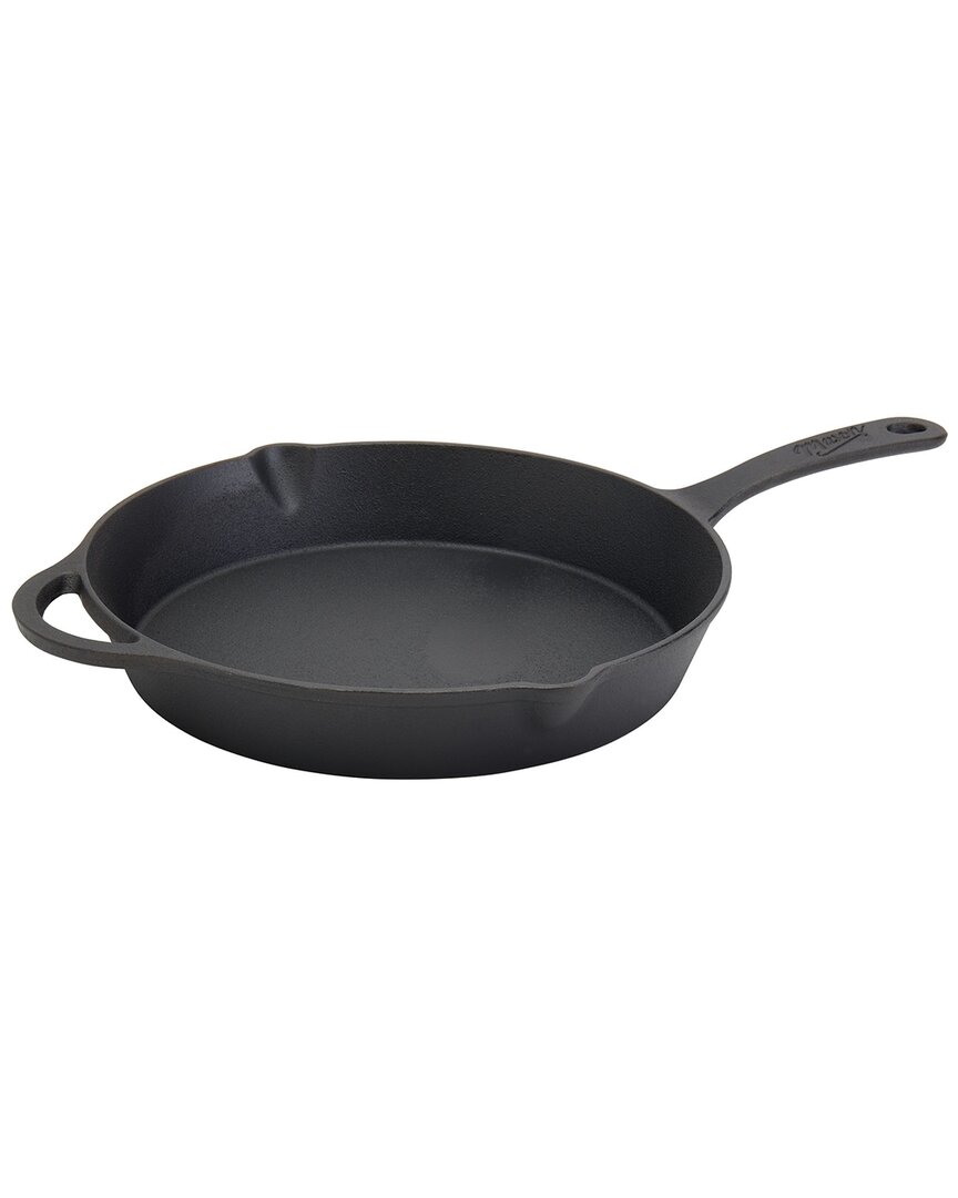 Mason Craft & More Mason Craft And More 12 Cast Iron Fry Pan With Assist Handle In Black
