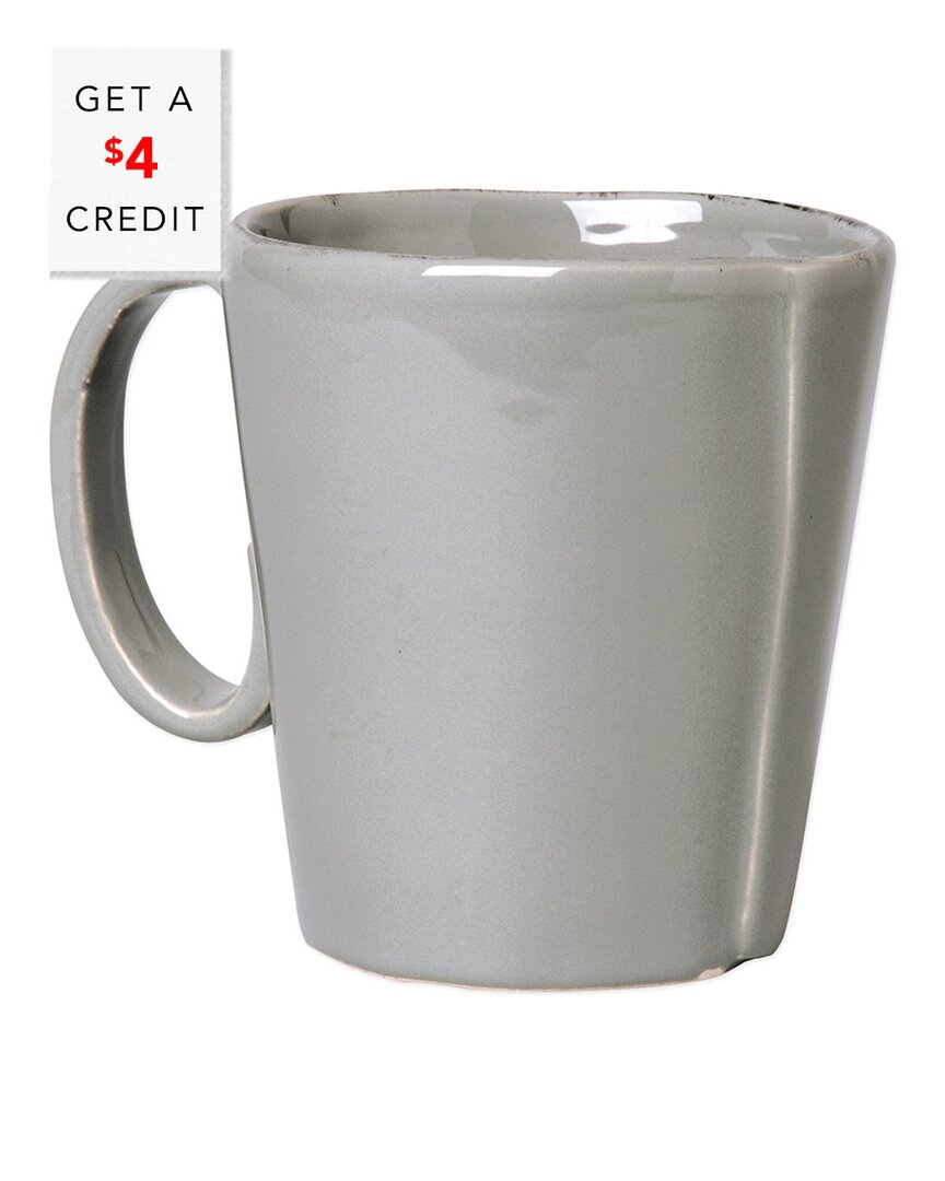 Vietri Lastra Mug With $4 Credit In Gray