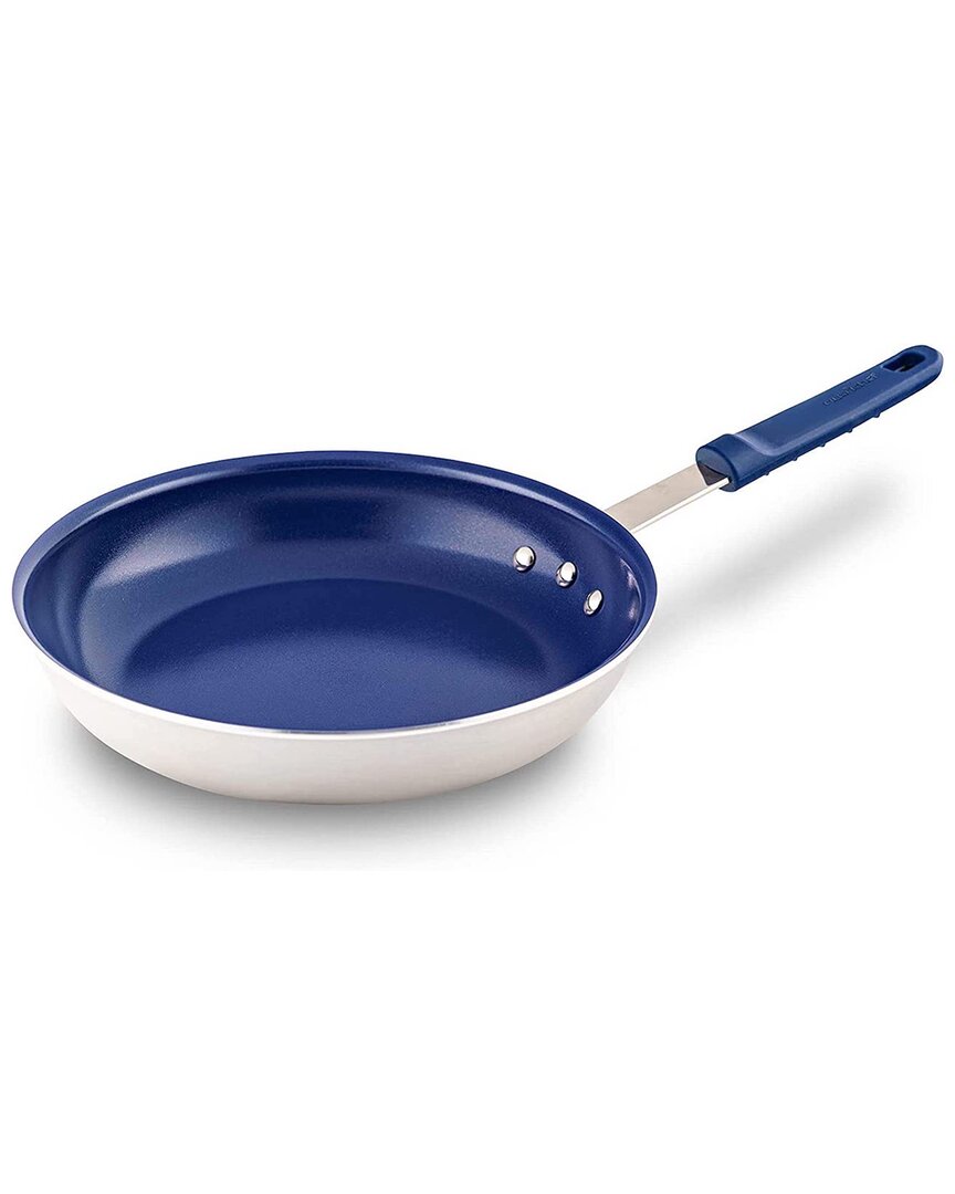 Shop Nutrichef 12in Large Non-stick Fry Pan In Blue