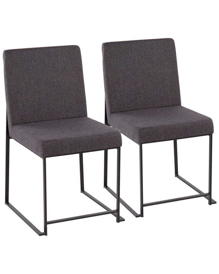Lumisource High Back Fuji Dining Chair - Set Of 2 In Black